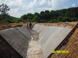 Nam Tine - Irrigation under construction