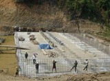 Nam Haad Irrigation Weir under construction (Feb. 2013)