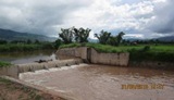 Nam Dai Irrigation weir during the rainy season (August 2013)