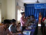 Agreement during the Subproject Year 3 Village consultation, Houay Sa Irrigation subproject, Paktha district. Jun. 2013